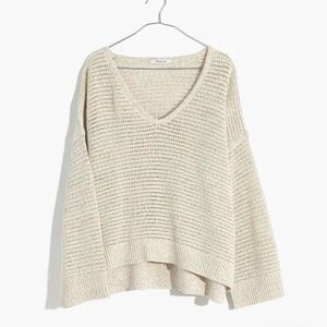 Madewell Rainbow Marled Seville Pullover Sweater